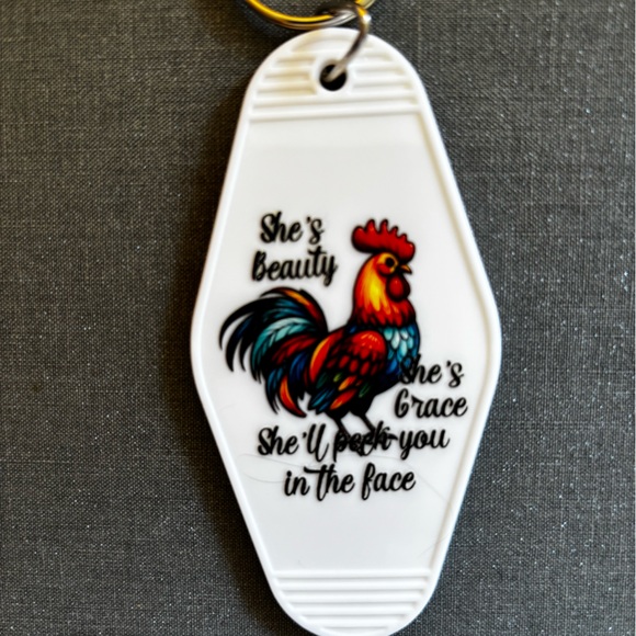 Colorful Chicken-Themed Keychains - Picture 6 of 9